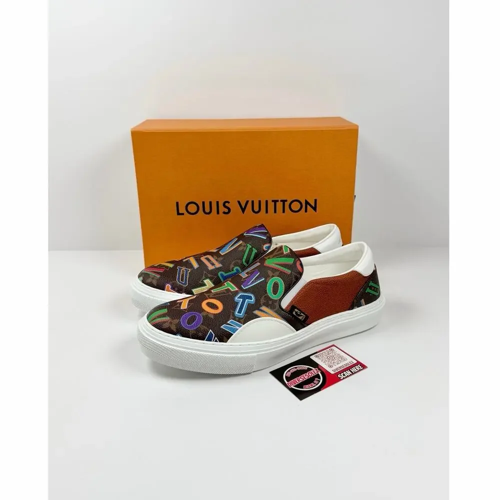 Size 7LV/8US - Louis Vuitton x NBA Ollie Slip On NEW - Picture 1 of 11